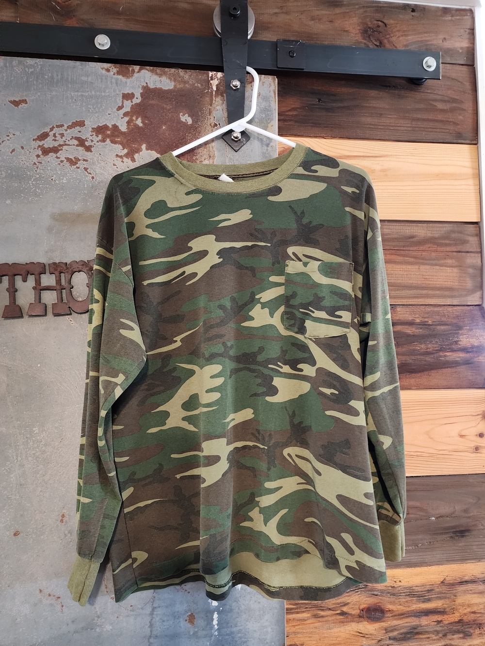 Vintage Single Stitch Camo Long Sleeve Tee